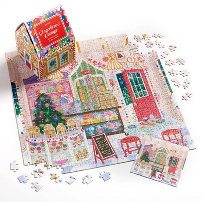 CHB Joy Laforme Gingerbread Cottage 500 Piece Puzzle