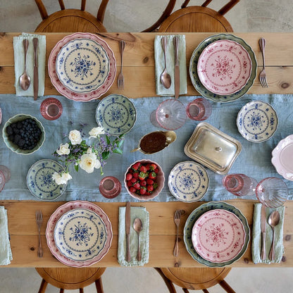 Vila - Pink & Red - Appetizer Plate 7"