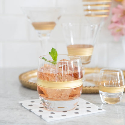 Raffaello - Gold Banded Liquor Glass 1.5oz
