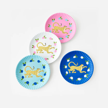 OHD Melamine - Leopard "Paper" Plate 9" - Set/4