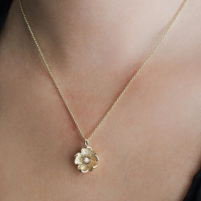 Wildflowers - Gold Pendant Necklace
