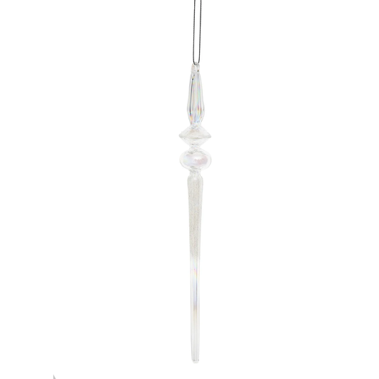 Snow Icicle Ornament 11"