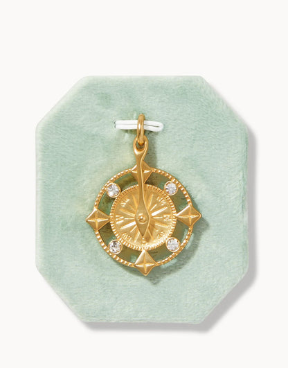SPT Charm - Explorer (Compass with Crystals)