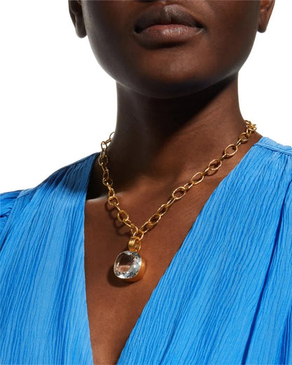 DMD P Faceted Maxi Enhancer - Clear Quartz