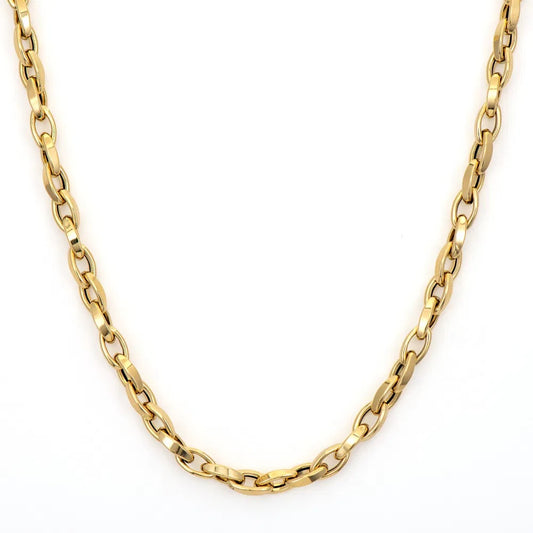 TSJ N - Classic Medium Twisted Oval Chain 18"