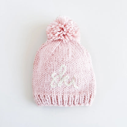 Pom Pom "Ski" Knit Hat