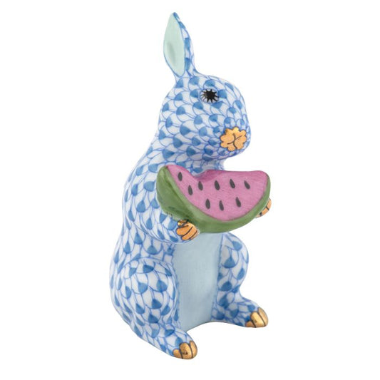 Bunny With Watermelon - Blue