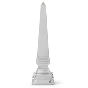 Glass Obelisk on Pedestal 27"