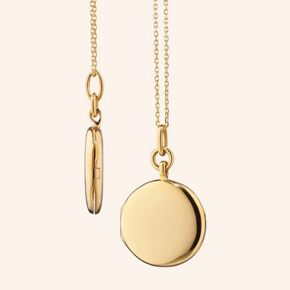 MRK "Quinn" Gold Locket Necklace - 18KYG