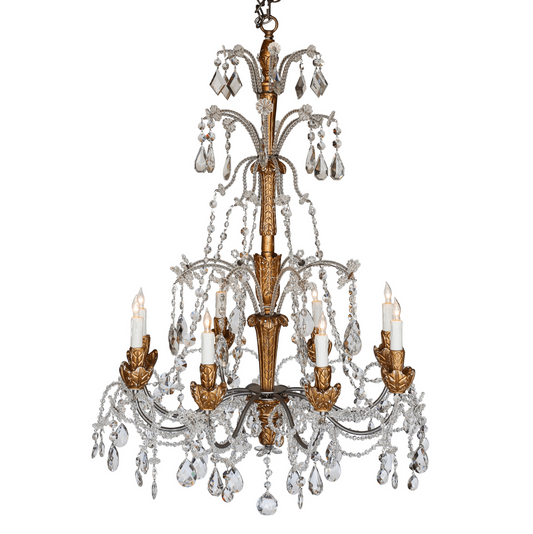 ELQ Genovese Chandelier in Aged Gold