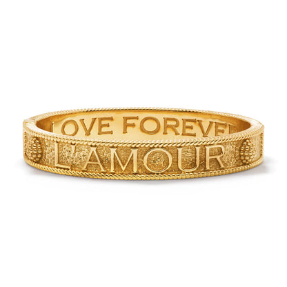 CDW B L'Amour Toujour - Hinged Bangle in Gold