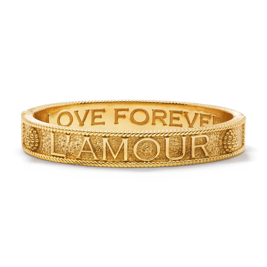 CDW B L'Amour Toujour - Hinged Bangle in Gold