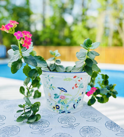 Paradis Bleu - Cachepot XVIII - Small 7.25"