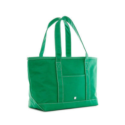 Medium Tote - Coated Canvas - Kelly Green