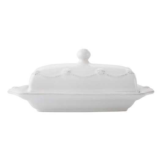 JLK Berry and Thread - Whitewash - Butter Dish 8"