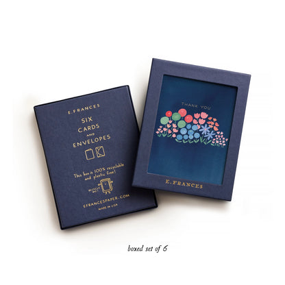 Boxed Thank You Cards - Flower Patch - 6ct
