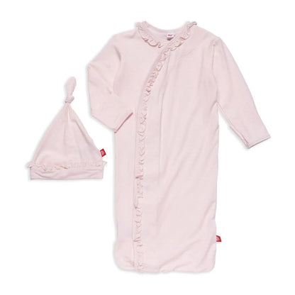 Pin Dot - Newborn Sleeper Gown & Hat Set