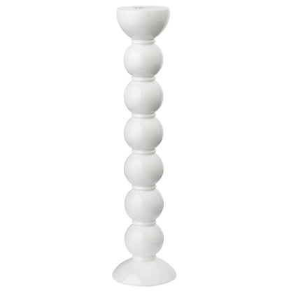 Bobbin Candlestick - White