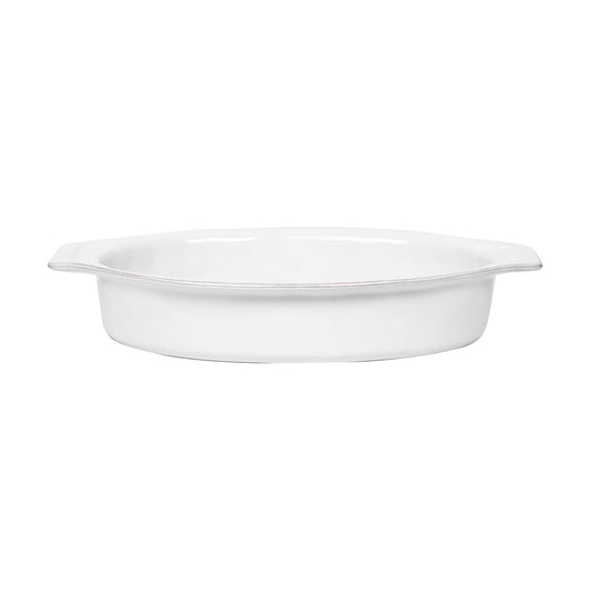 Puro - Whitewash - Large Oval Baker 16"