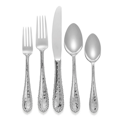 Molten Silver - Five Piece Flatware Set