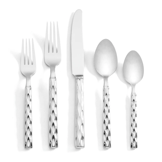 Truro - Platinum - Five Piece Flatware Setting