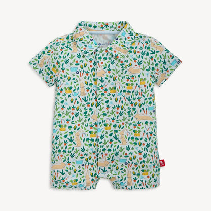 Bunny Garden - Polo Pocket Short Romper
