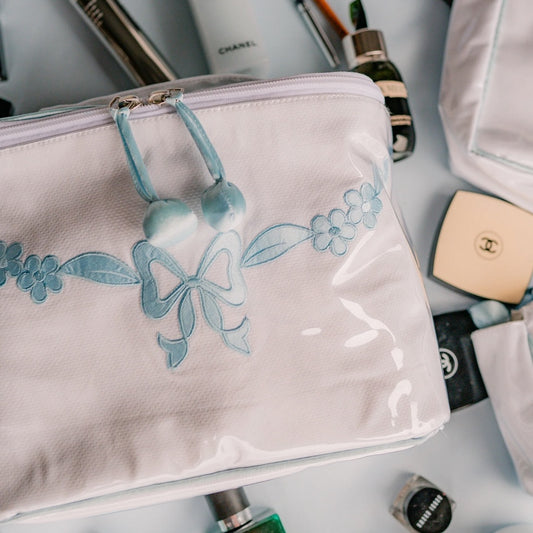 LEN Train Case - Floral Bow -