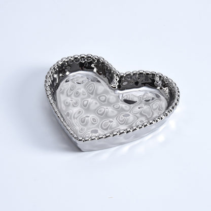 Mini Heart Dish - Silver