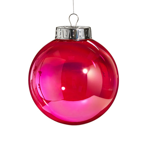RZI Berry Seamless Iridescent Ball Ornament 8"