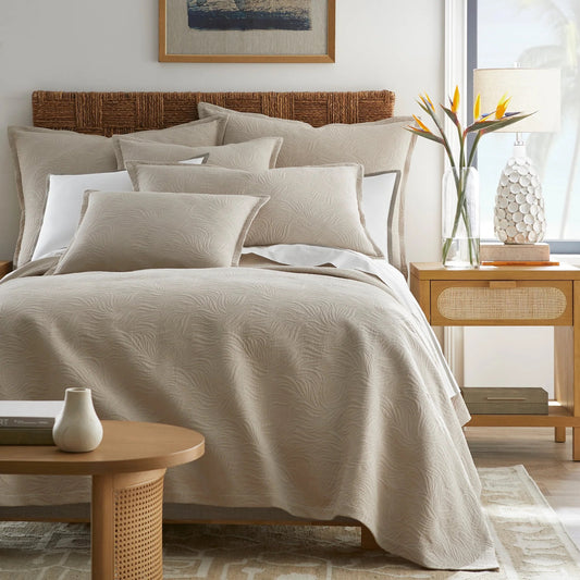 Caribbean Matelasse Quilted Coverlet - Natural - King - 112" X 98"