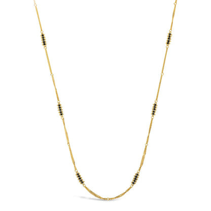 Textile Station Black Diamond Necklace in 18k Gold