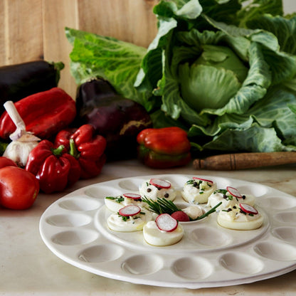 Cook & Host - White - Egg Platter 13"