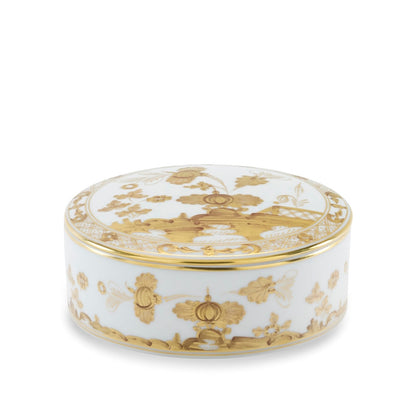 Tesori Collection - Aurum - Large Round Trinket Box 5.2"