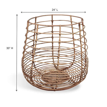 Thermal Spa Rattan Belly Basket - Large
