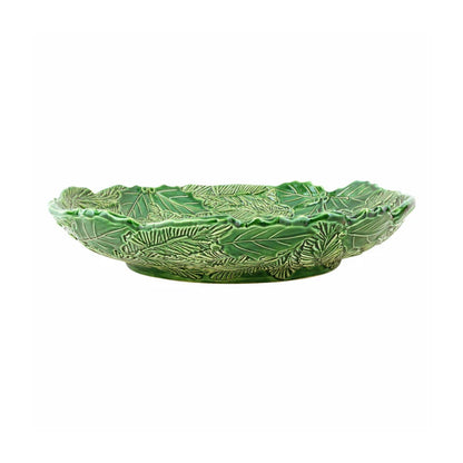 VTR Lastra - Holiday - Green Figural Shallow Bowl 14.5"