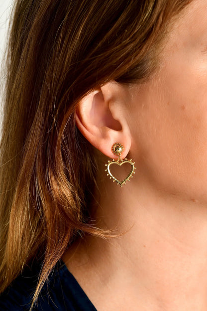 Heart - Drop Earrings