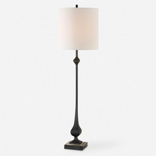 UTM Hightower Black Buffet Lamp 38"
