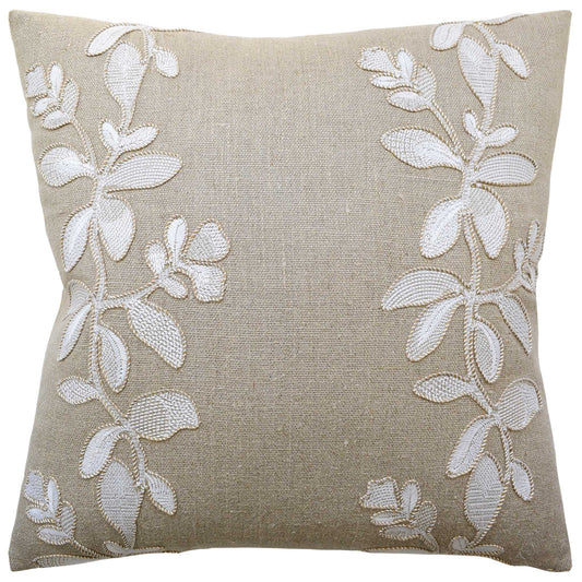 RYS Ginger Flower Pillow - Linen - 22x22