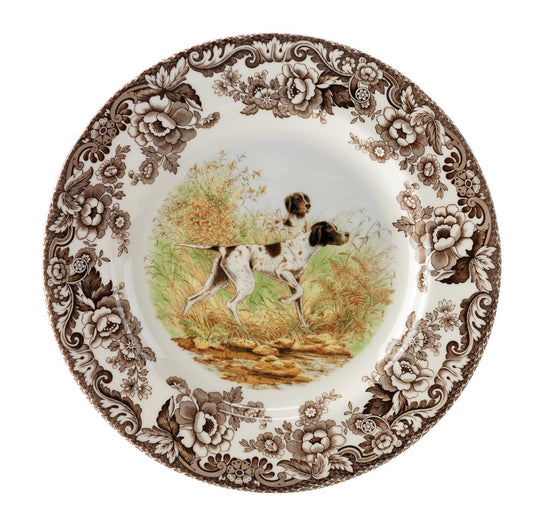 Woodland Flat Coated Pointer Salad Plate