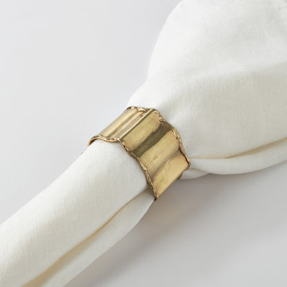 Classic Design Napkin Ring - Gold