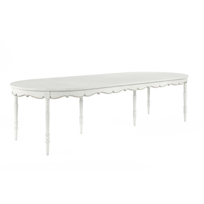 Lenticular Dining Table 120 x 48 x 30 inches (4 Leaves)