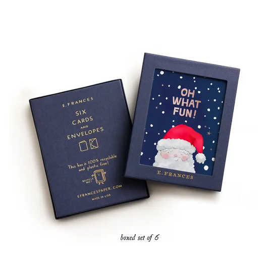 Oh What Fun Santa Boxed Christmas Cards