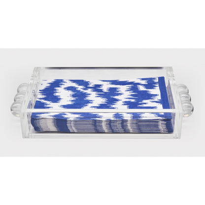 TZD Acrylic Guest Towel Napkin Holders w/Bubbles - Clear