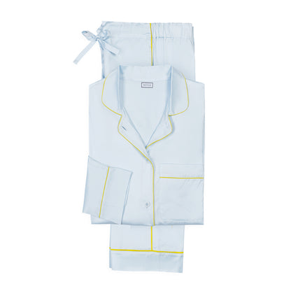 Nocturne Pajama Set - Blue & Lemon