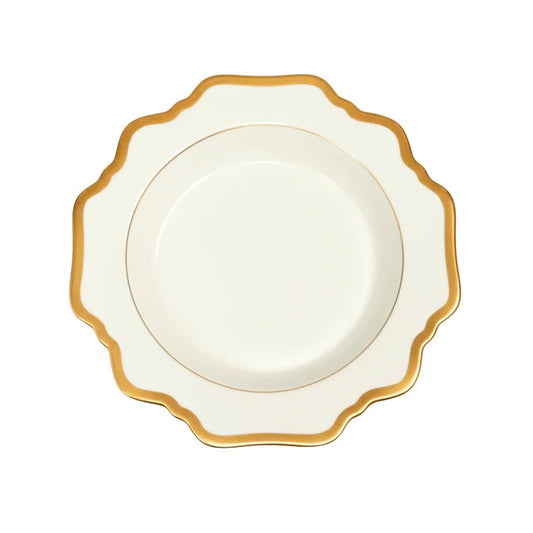 Antique - White & Gold - Soup Bowl 9"