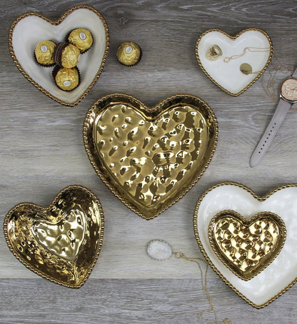 Mini Heart Dish - Gold