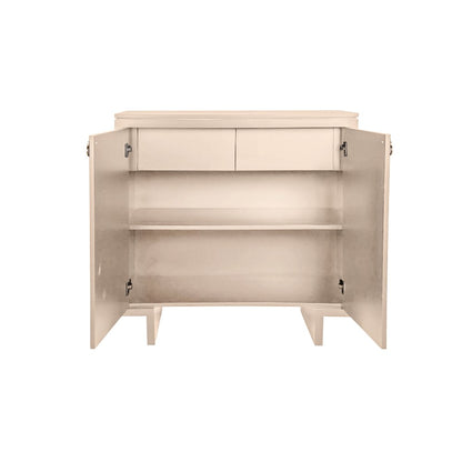 ELH William Two-Door Cabinet - Antique White 42.5"W x 19"D x 43"H