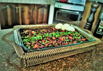 Rectangle Baker Basket with Dish 11x16