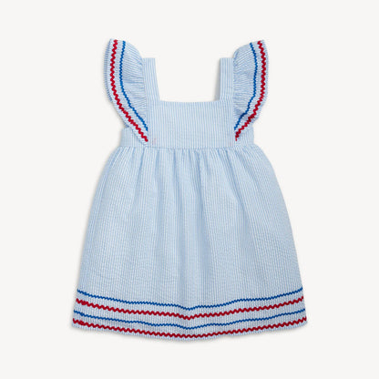 Seersucker Stripe - Flutter Dress