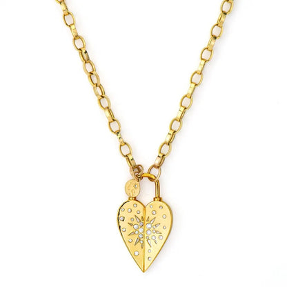 TSJ CH - Love Explosion Heart Charm, .31tcw, 14KTY